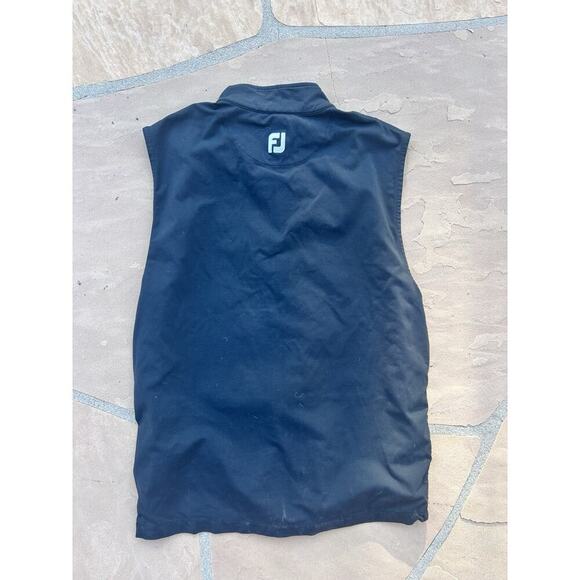 Footjoy Full Zip Lightweight Softshell Vest Mens Medium Black FJ Golf Black Phx - Picture 3 of 4